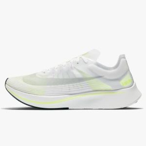 Nike Zoom Fly SP in White/Volt